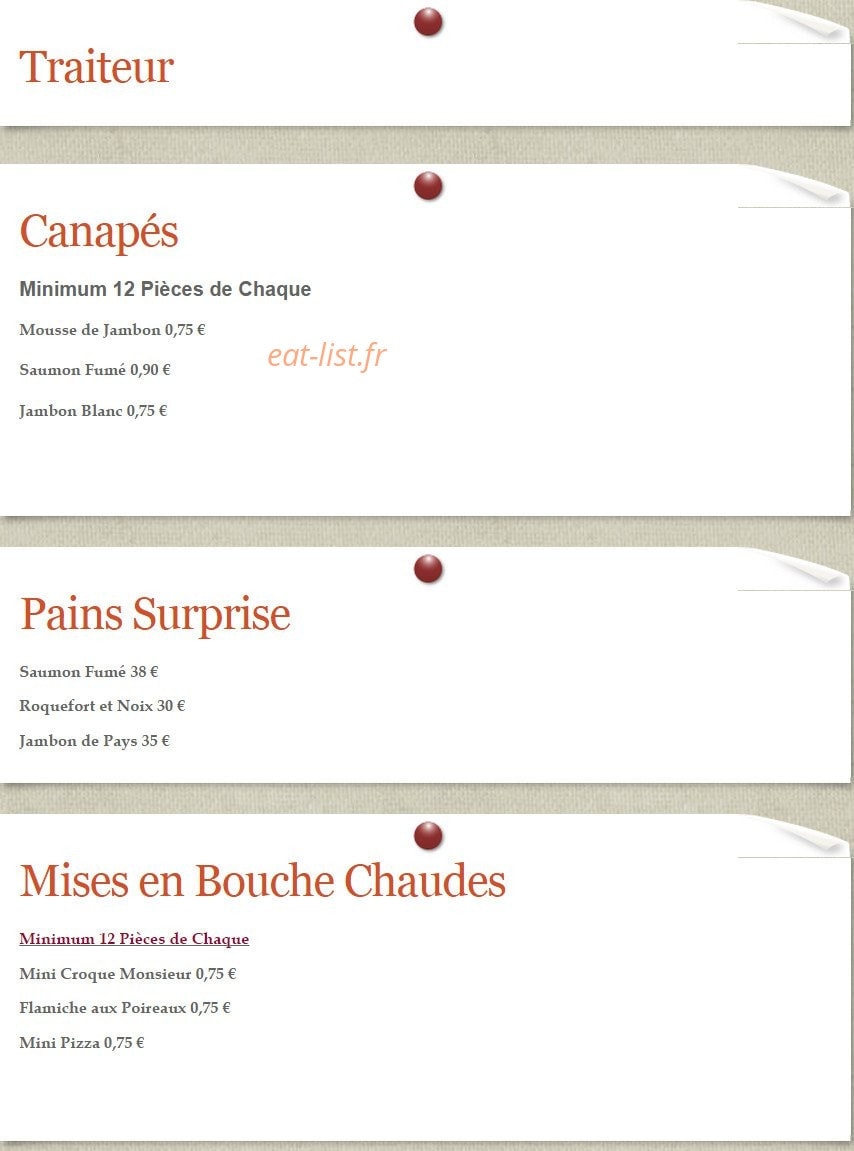 La Petite Fontaine — carte page 4