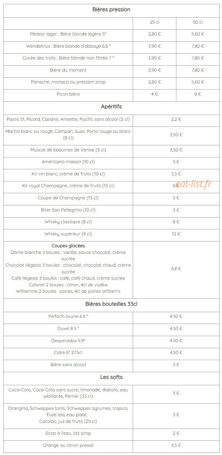 Le Rich'Bar — carte page 3