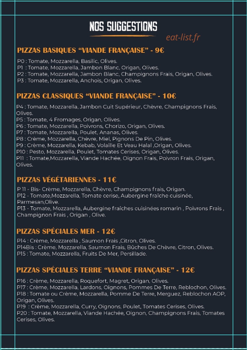 Pizza Carpentras — carte page 2