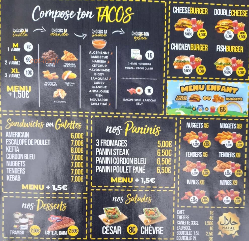 Street Food — carte page 2