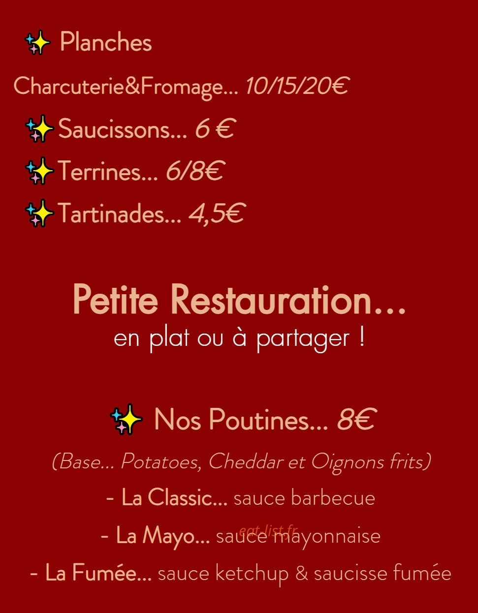 Wine&Beer — carte page 1