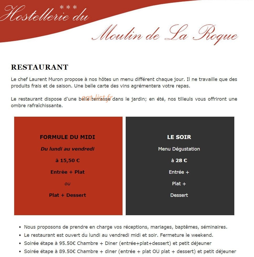 Moulin de la roque — carte page 1