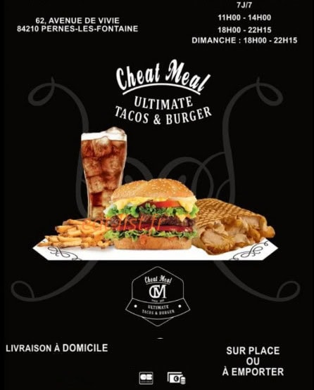 Cheat Meal — carte page 1