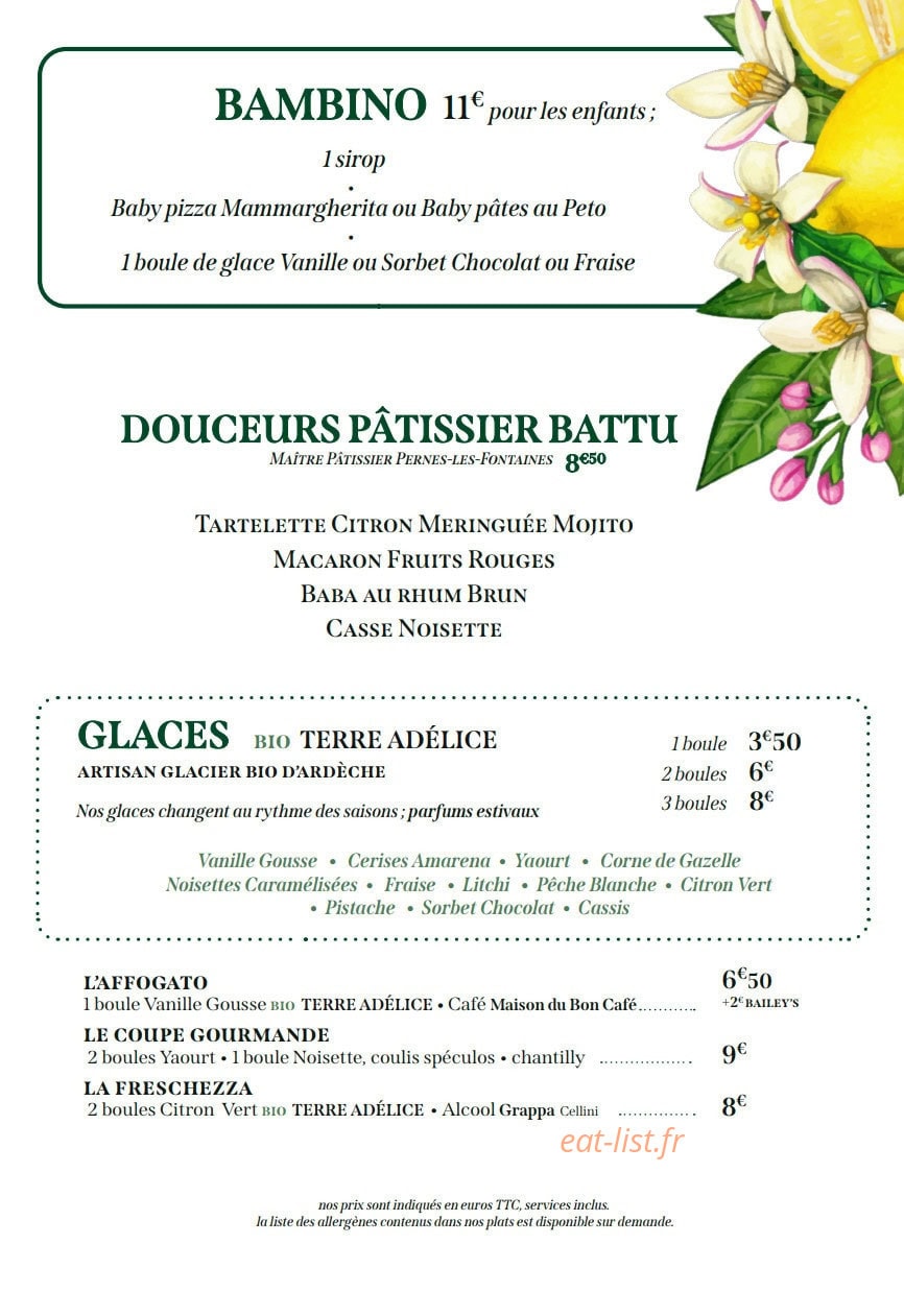 Chez Hugo et Louise — carte page 4