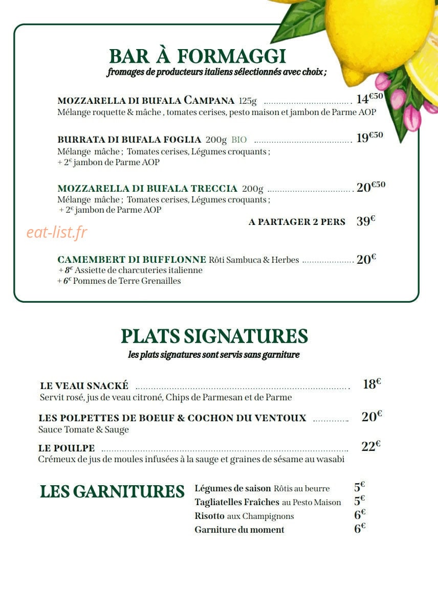 Chez Hugo et Louise — carte page 3