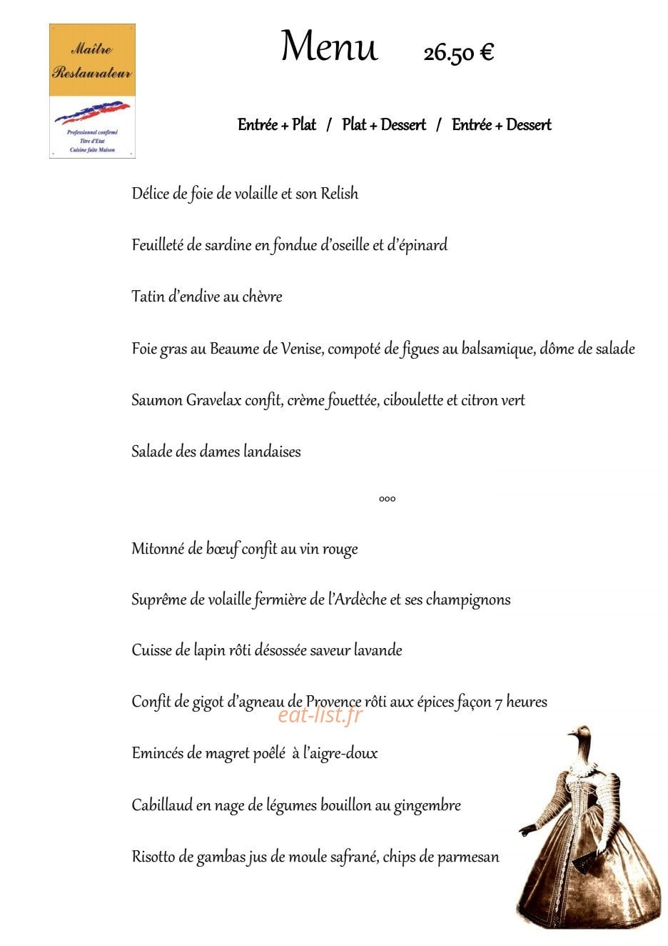 Dame L'oie — carte page 2