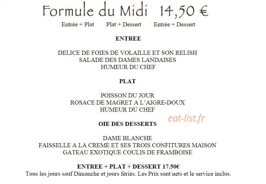 Dame L'oie — carte page 1