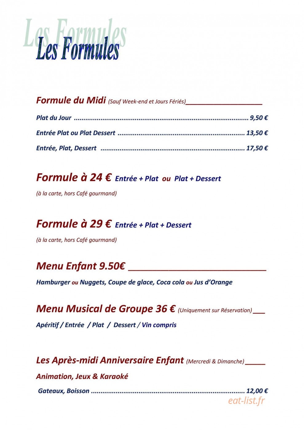 La Gare — carte page 2
