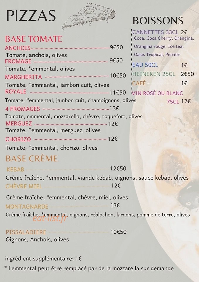 Le Relais des Garrigues — carte page 1