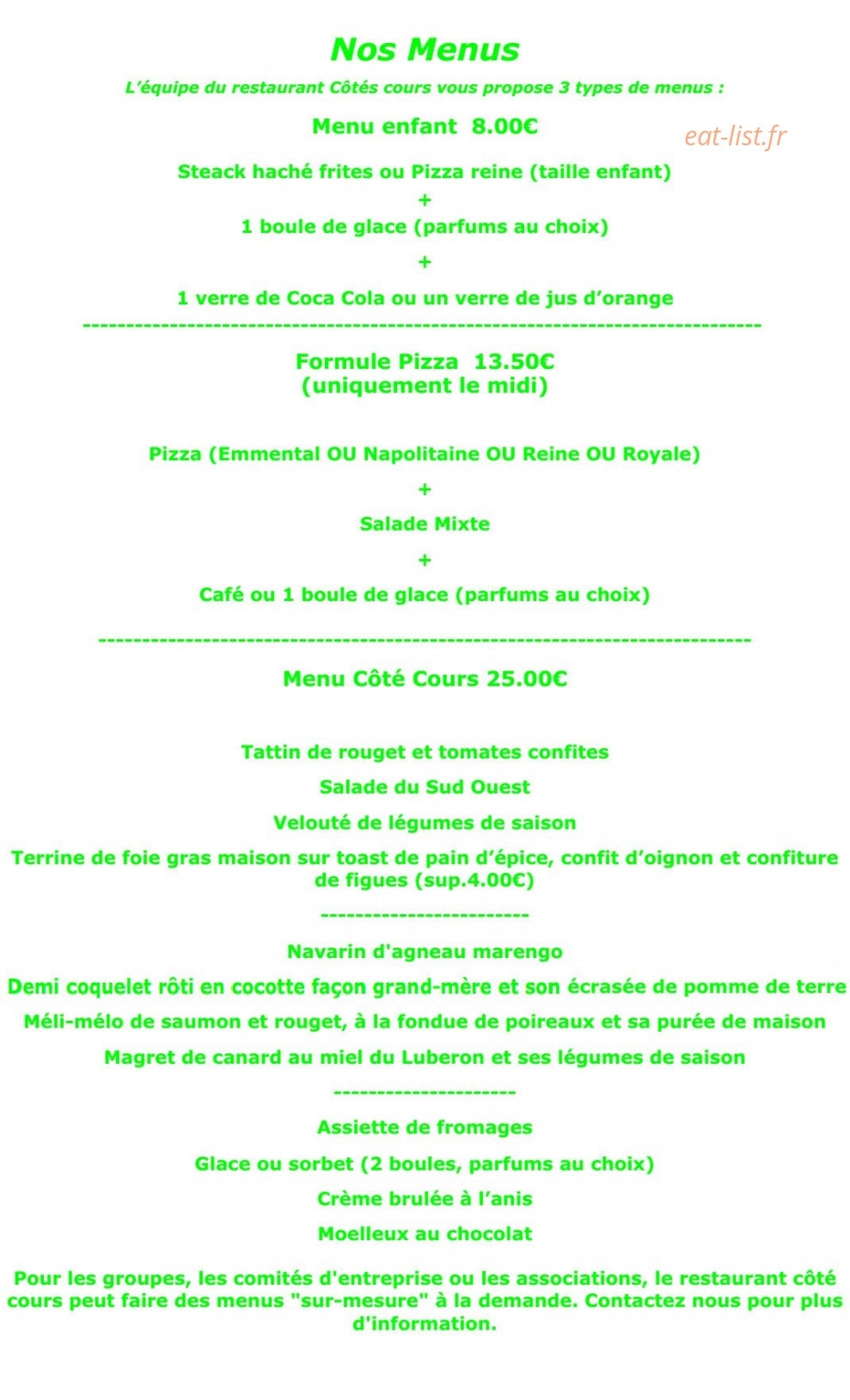 Côté Cours — carte page 4