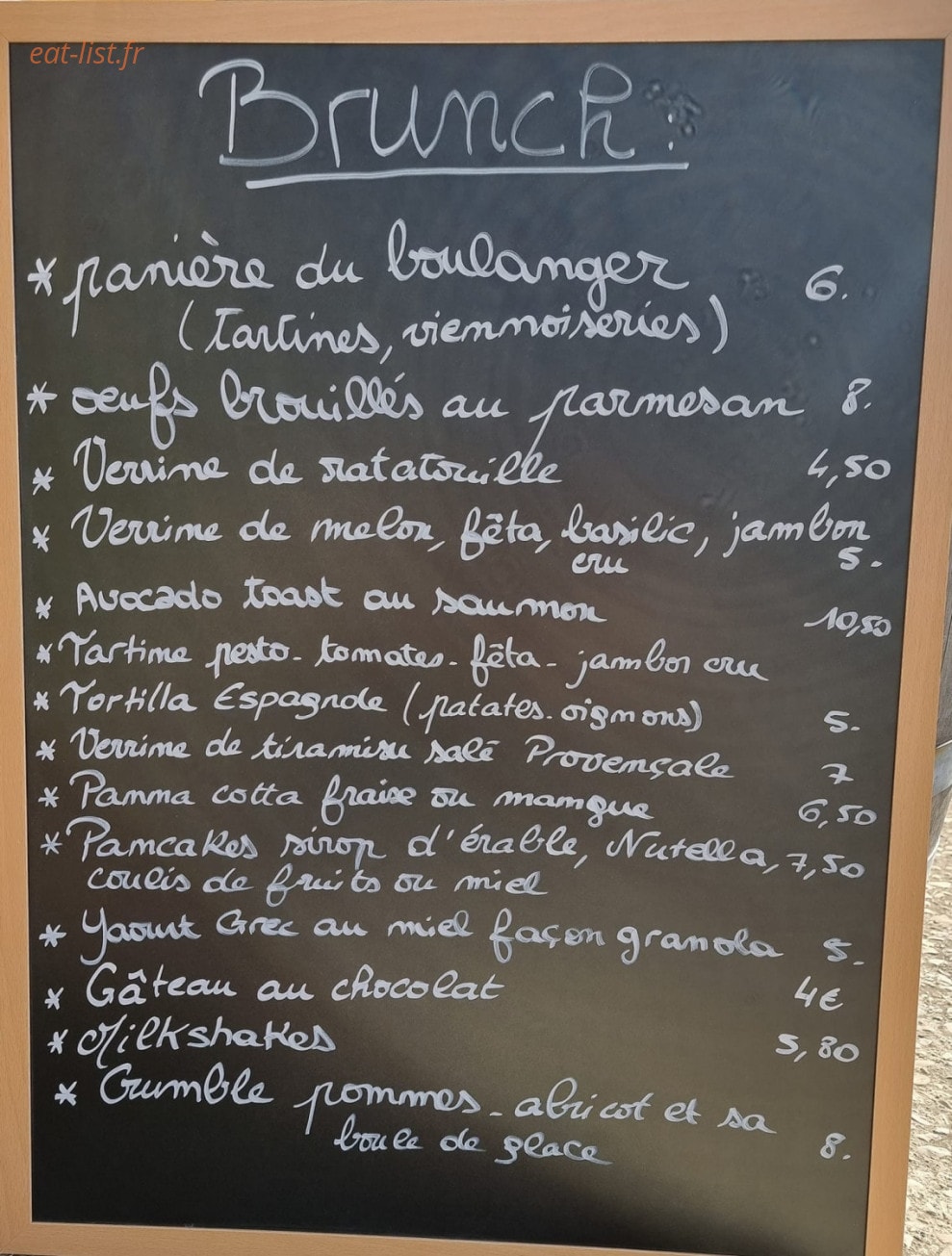 Café Dup's — carte page 1