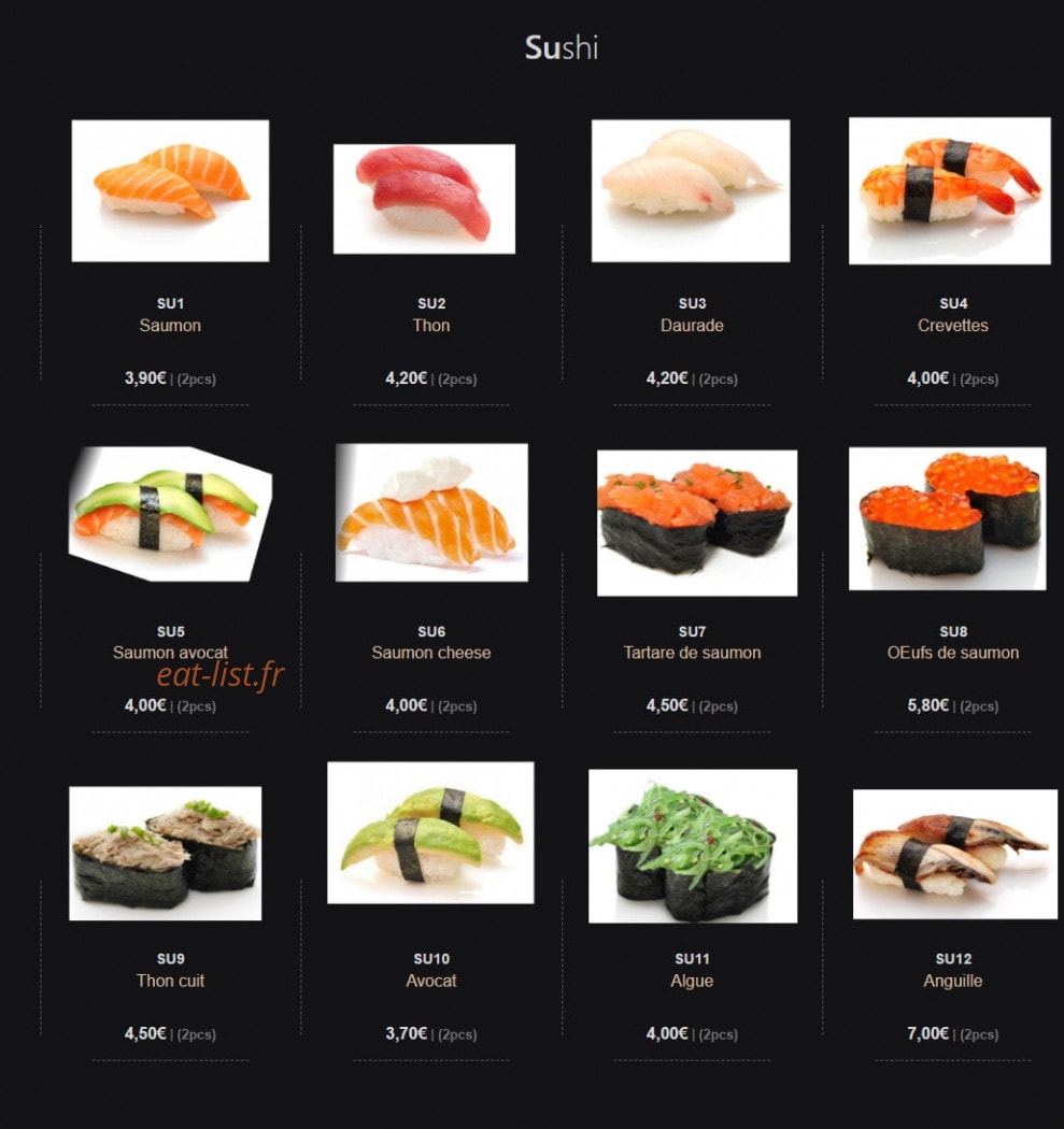 Top maki II — carte page 16