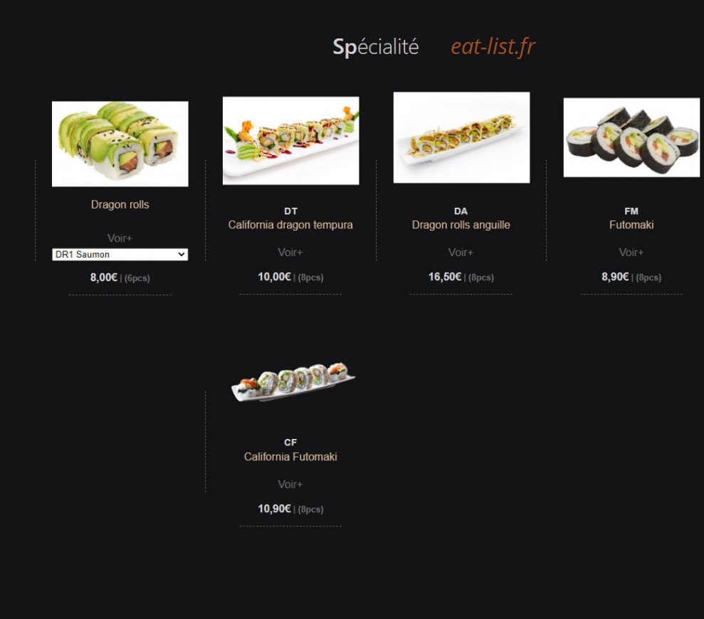 Top maki II — carte page 4