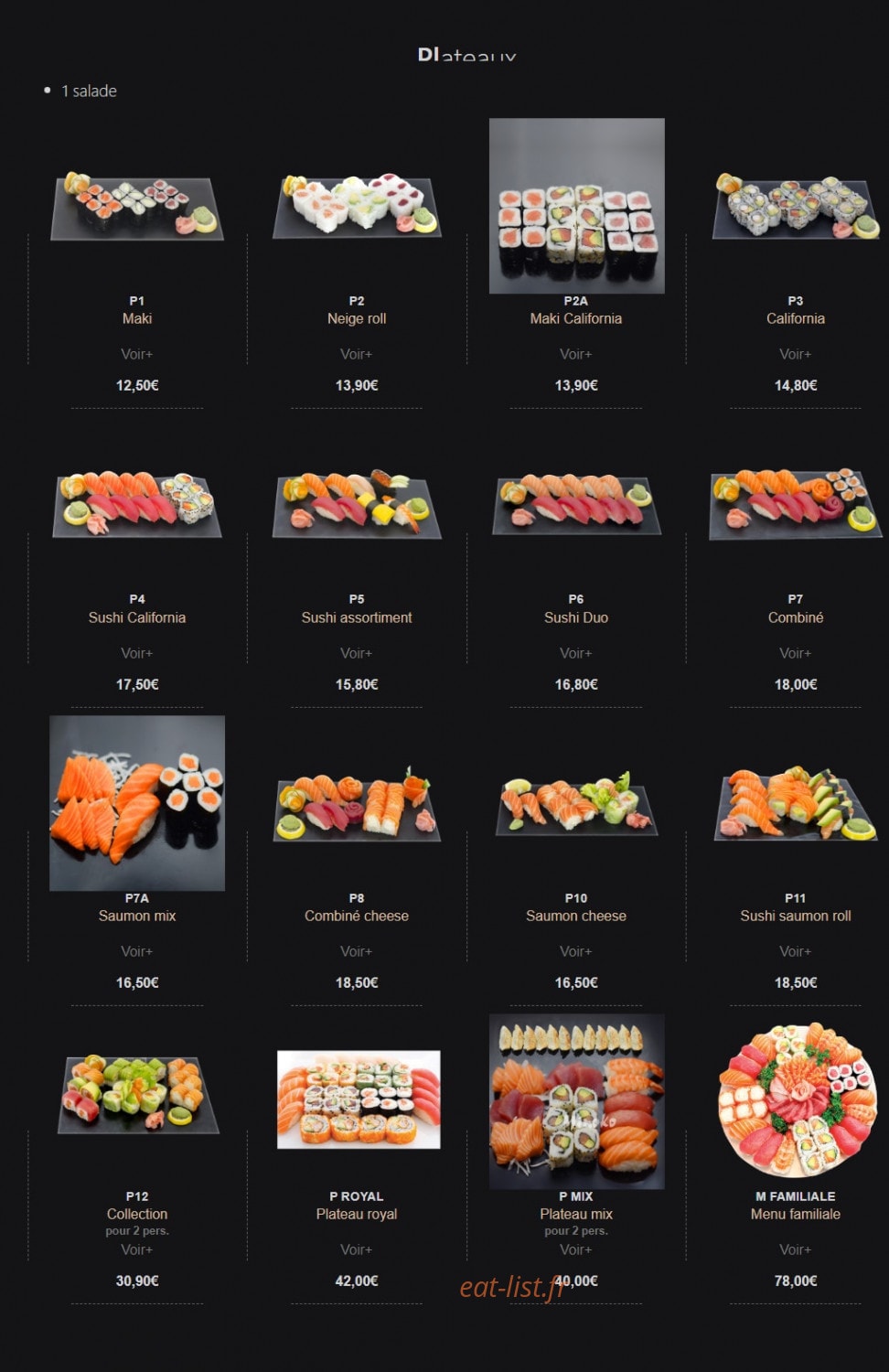 Top maki II — carte page 8