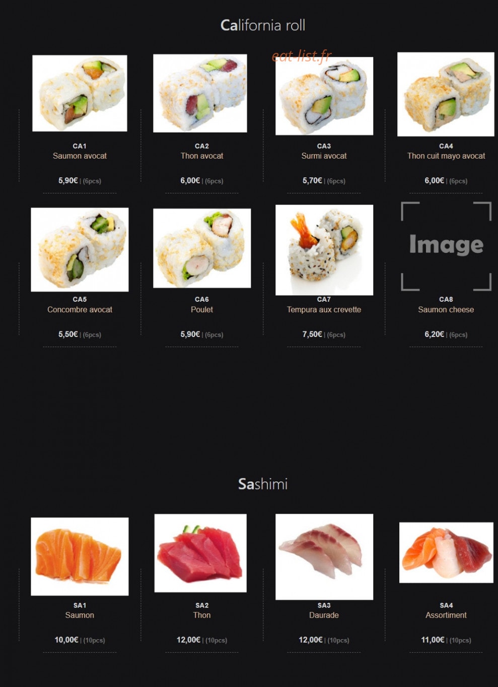 Top maki II — carte page 12