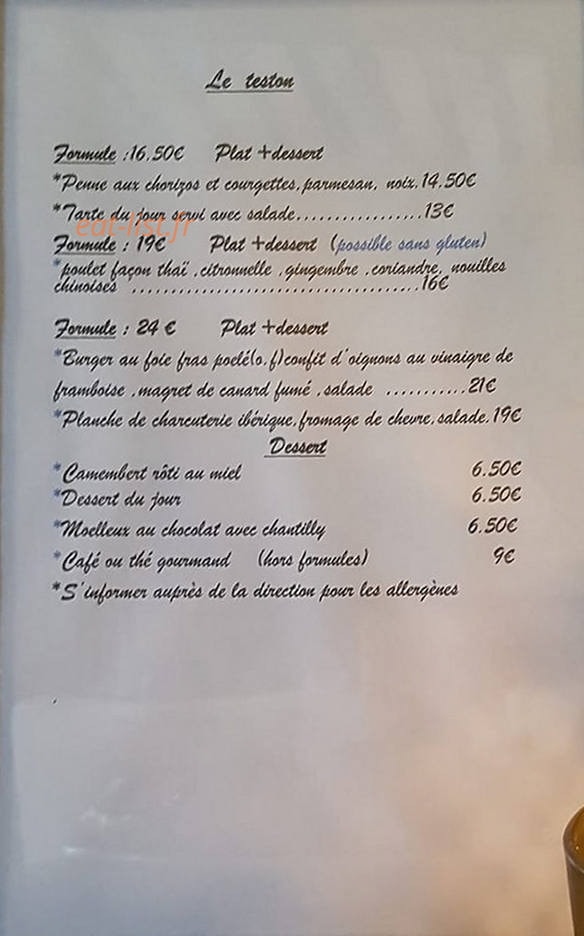 Le Teston — carte page 1