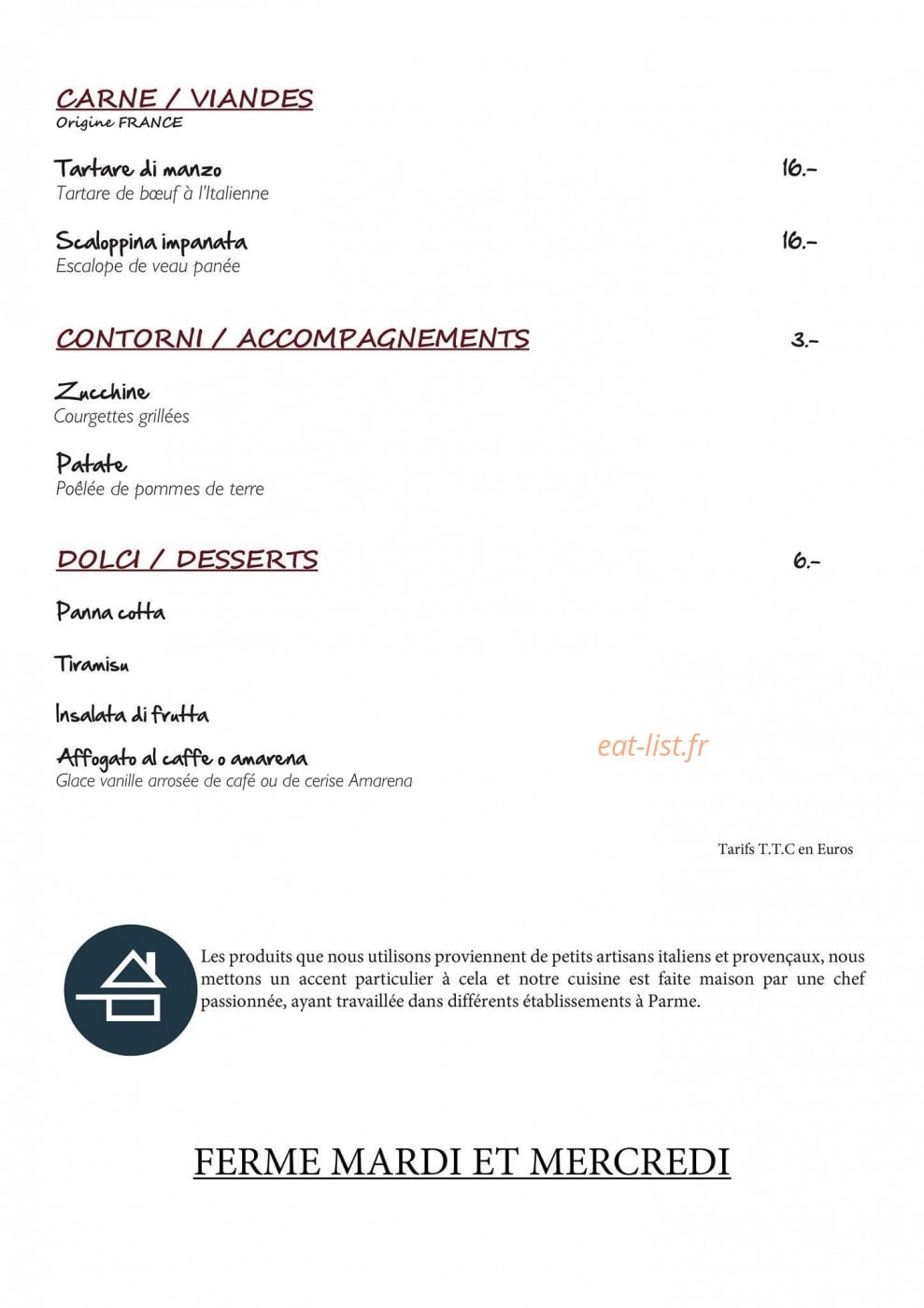 Ca'mia — carte page 3