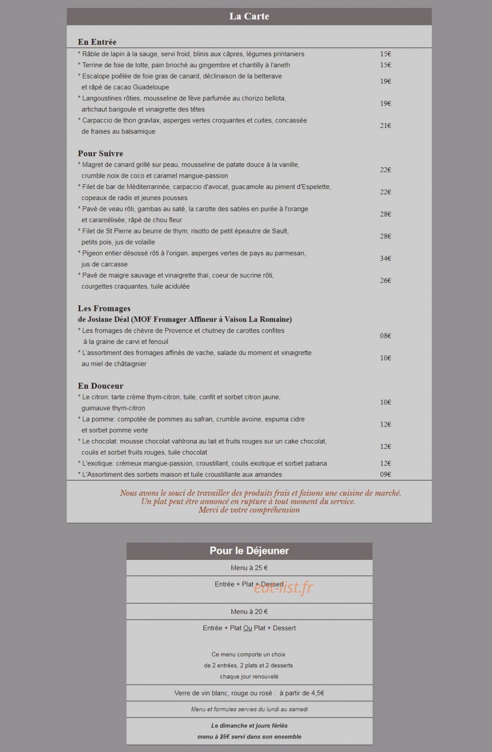 Le carillon — carte page 2