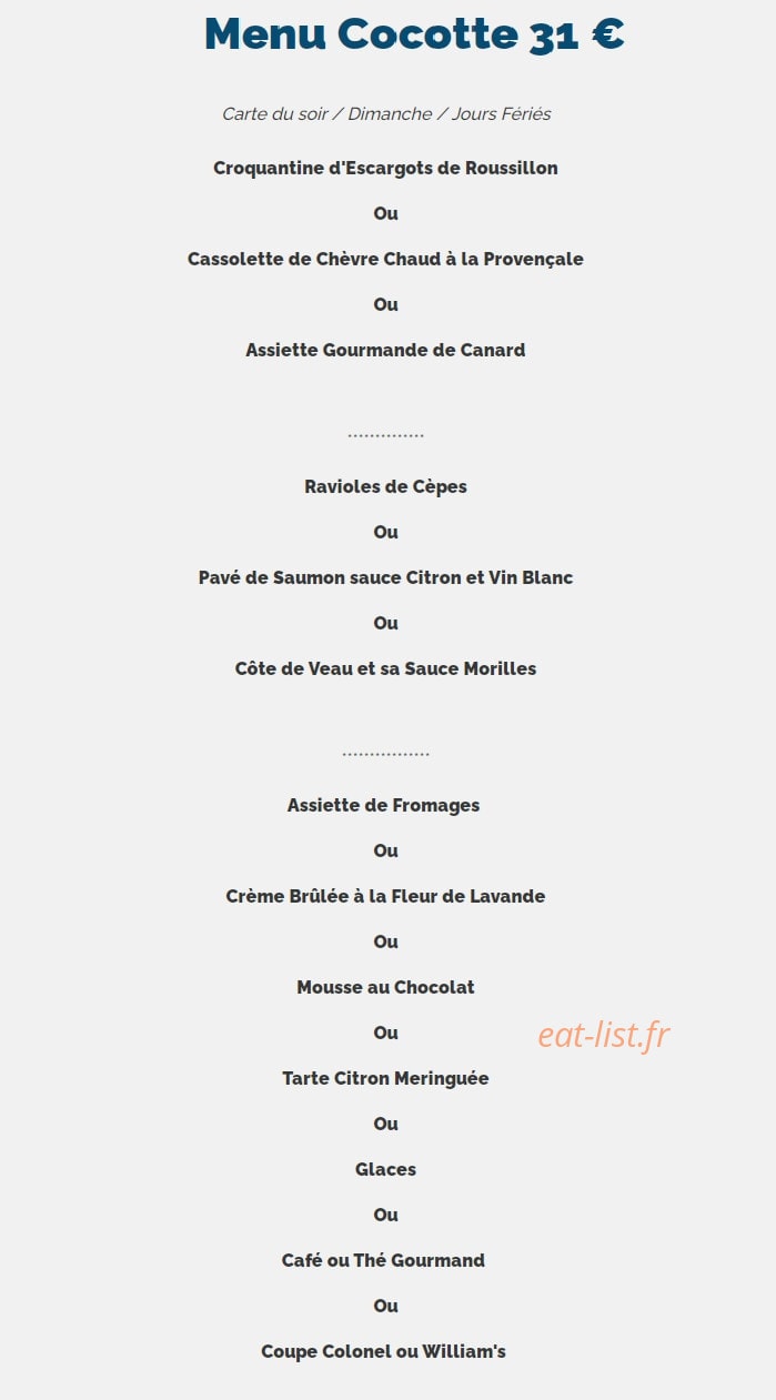 Hostellerie des Commandeurs — carte page 2