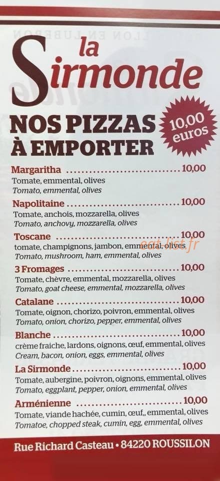 La Sirmonde — carte page 1
