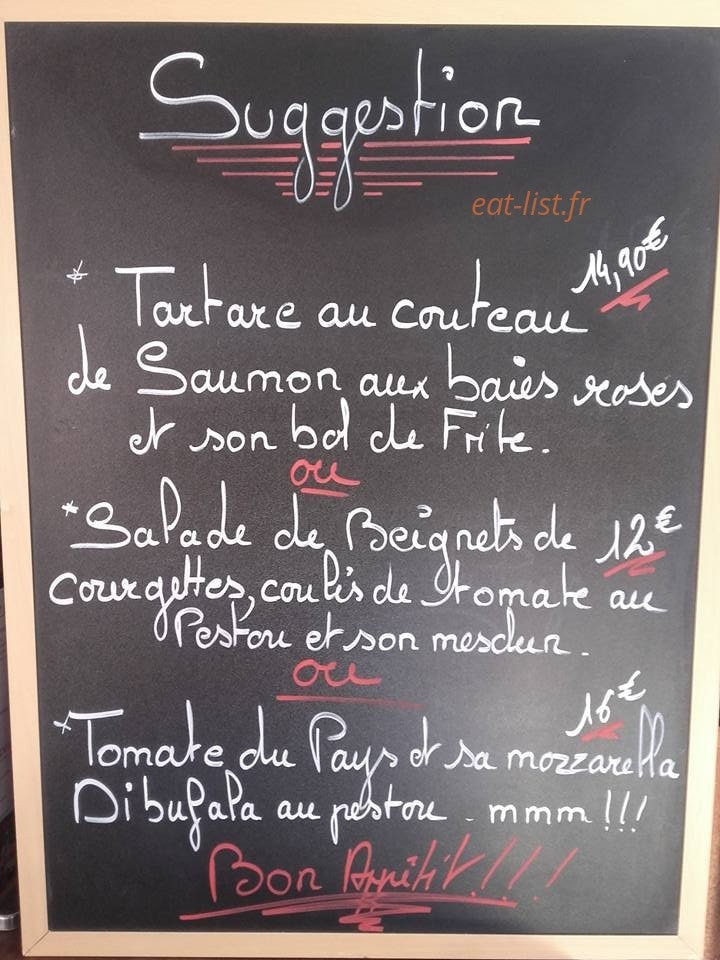 Le P'tit Gourmand — carte page 1