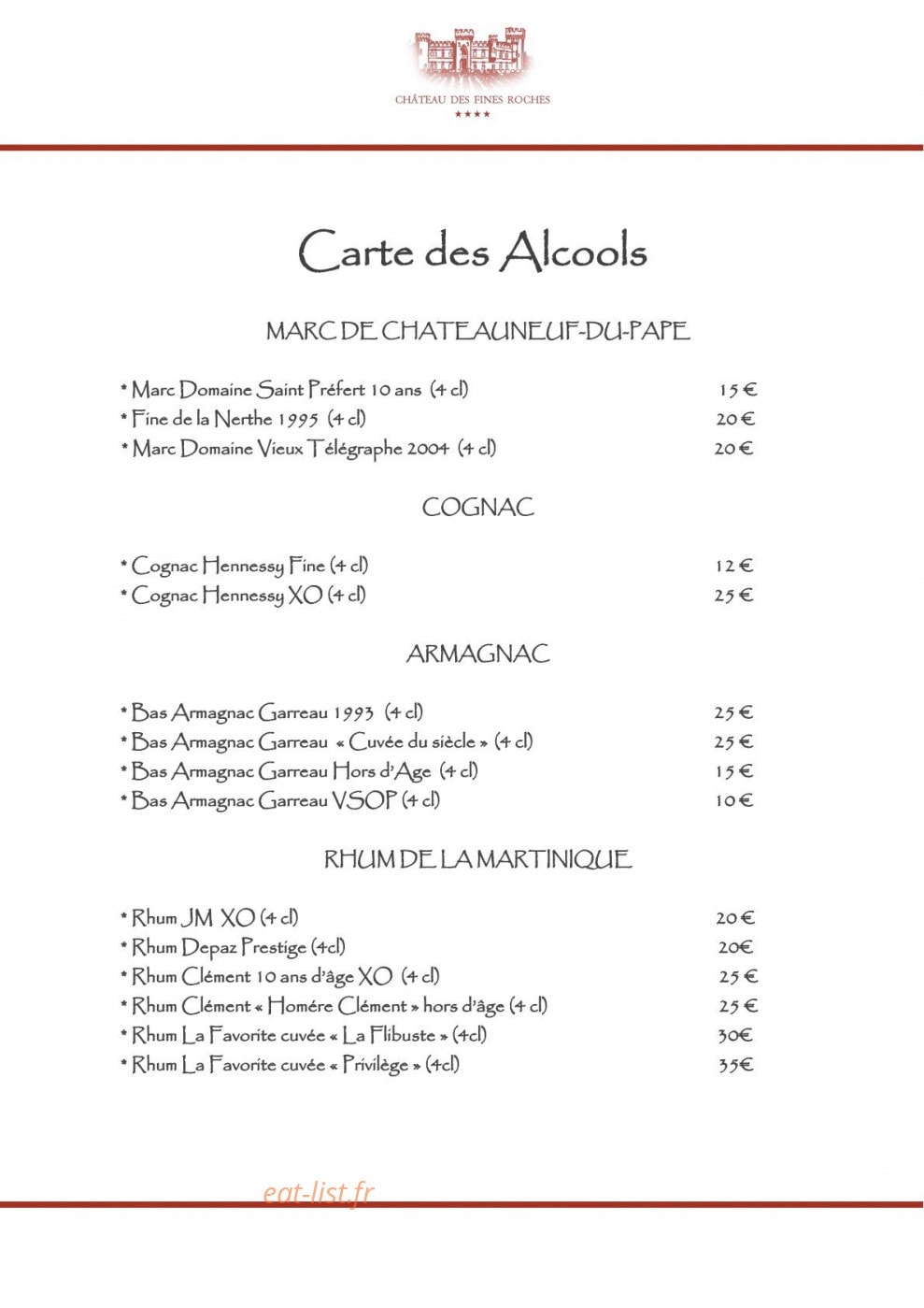 Chateau Fines Roches — carte page 9