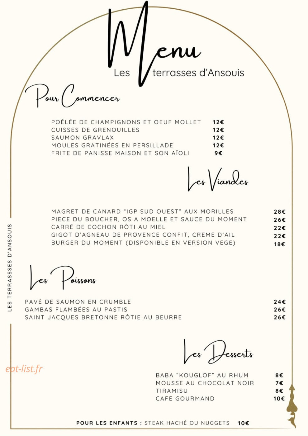 Les Terrasses d’Ansouis — carte page 1