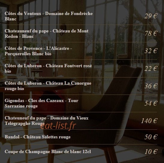 Au Gusto — carte page 2