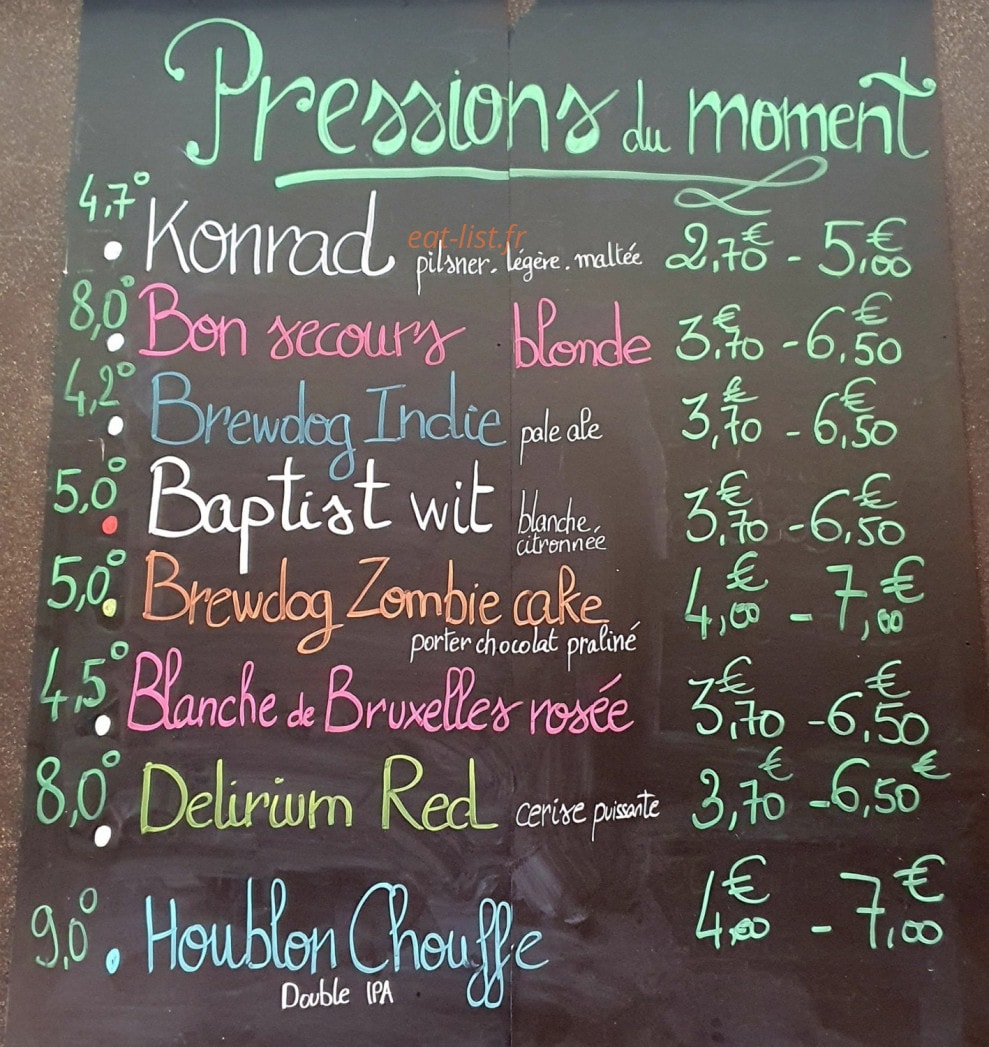 My Beers — carte page 4