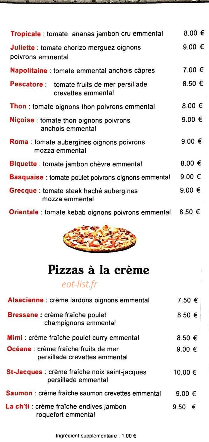 Pizz'A Mimi — carte page 3