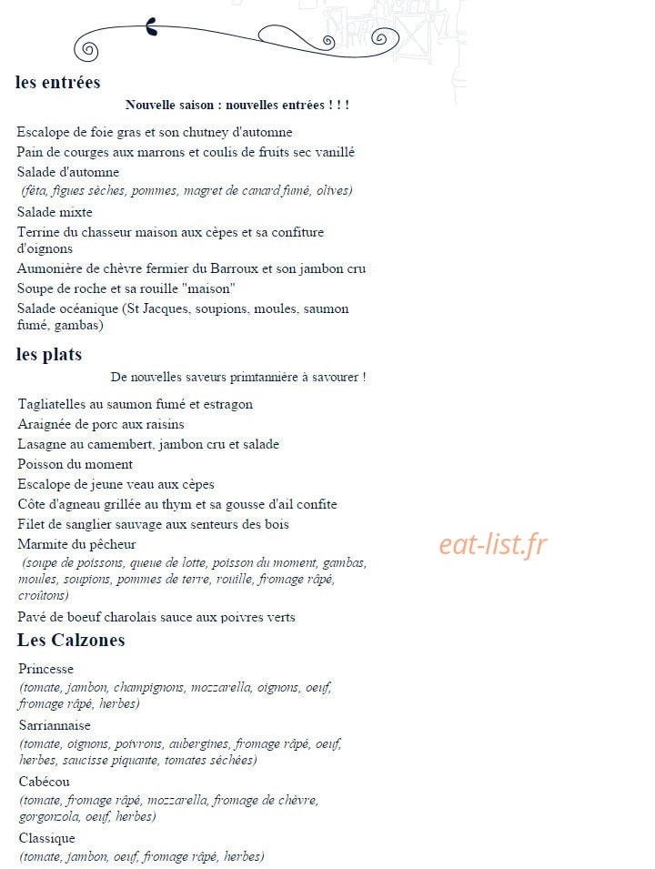 Le Pressoir — carte page 1