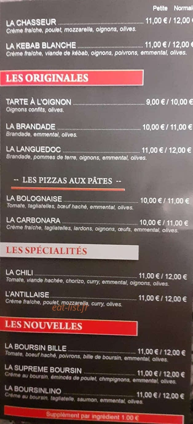 Pizza Folie's — carte page 4