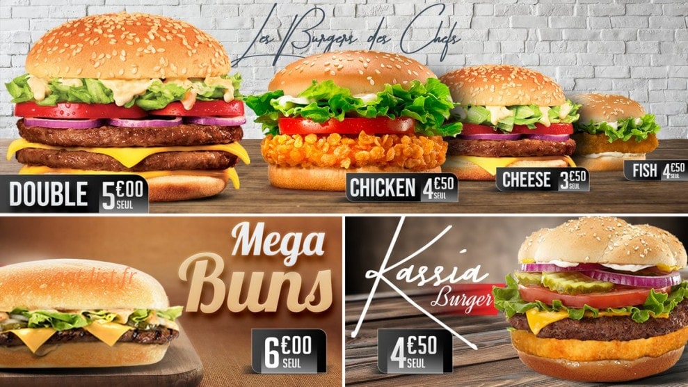 Kassia Food — carte page 1