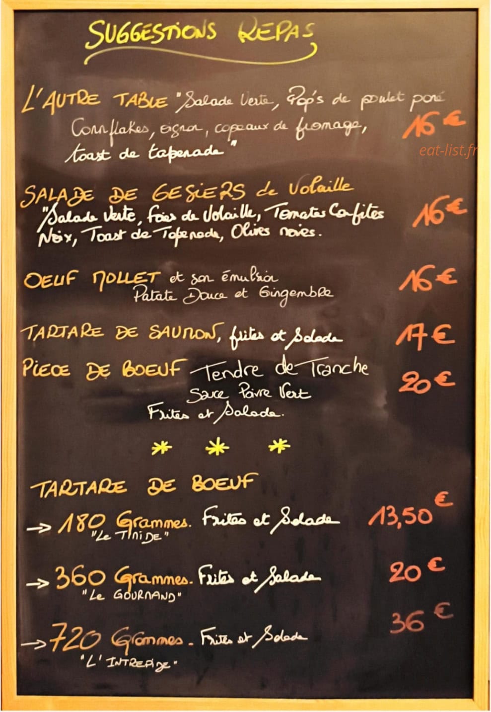 L'Autre Table — carte page 6