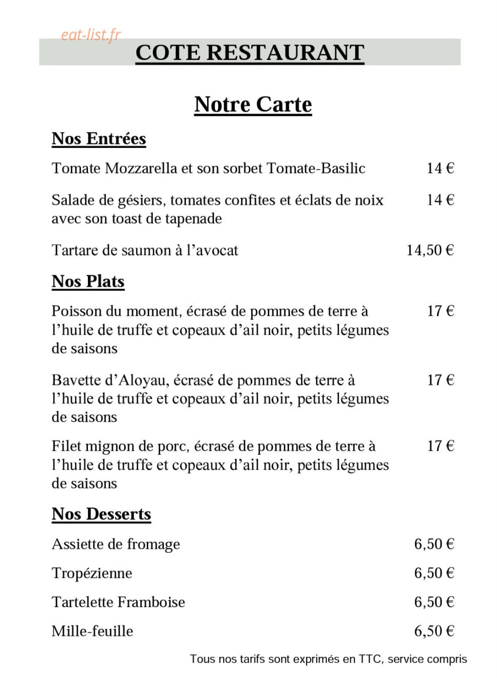 L'Autre Table — carte page 4