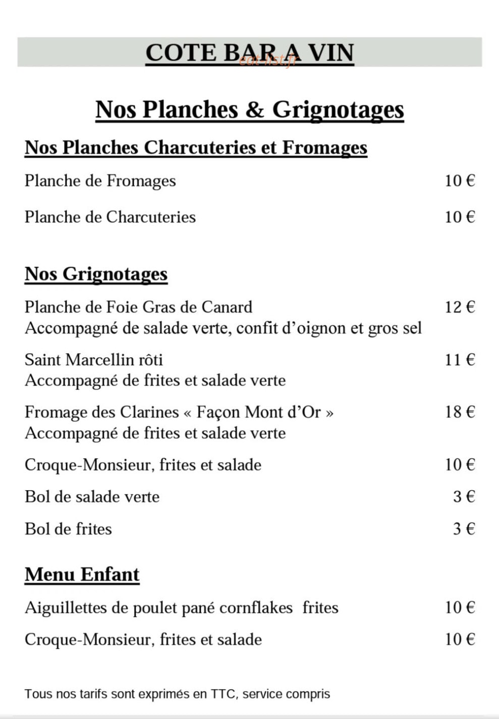 L'Autre Table — carte page 2