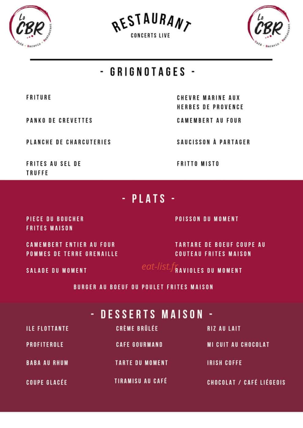 Le CBR — carte page 1
