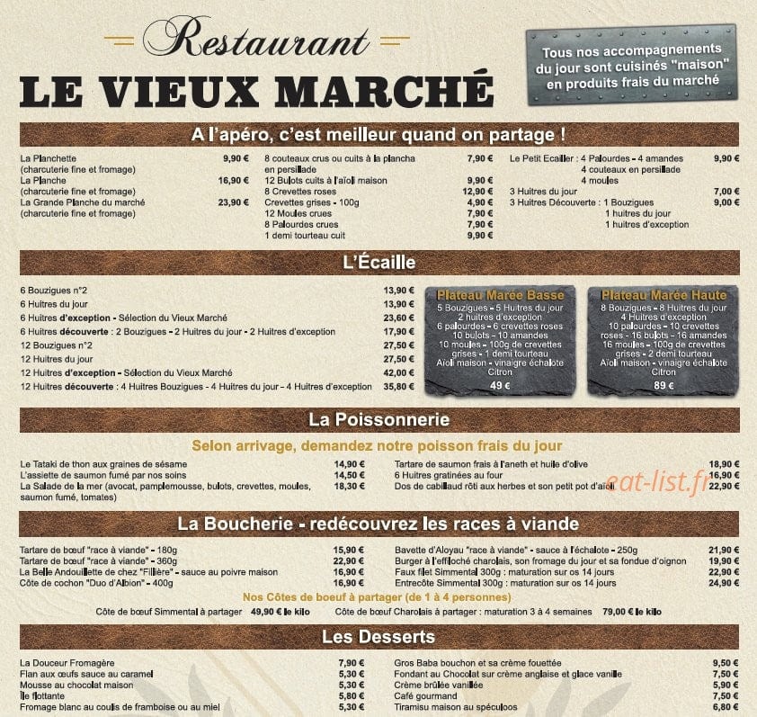 Le Vieux Marché — carte page 4