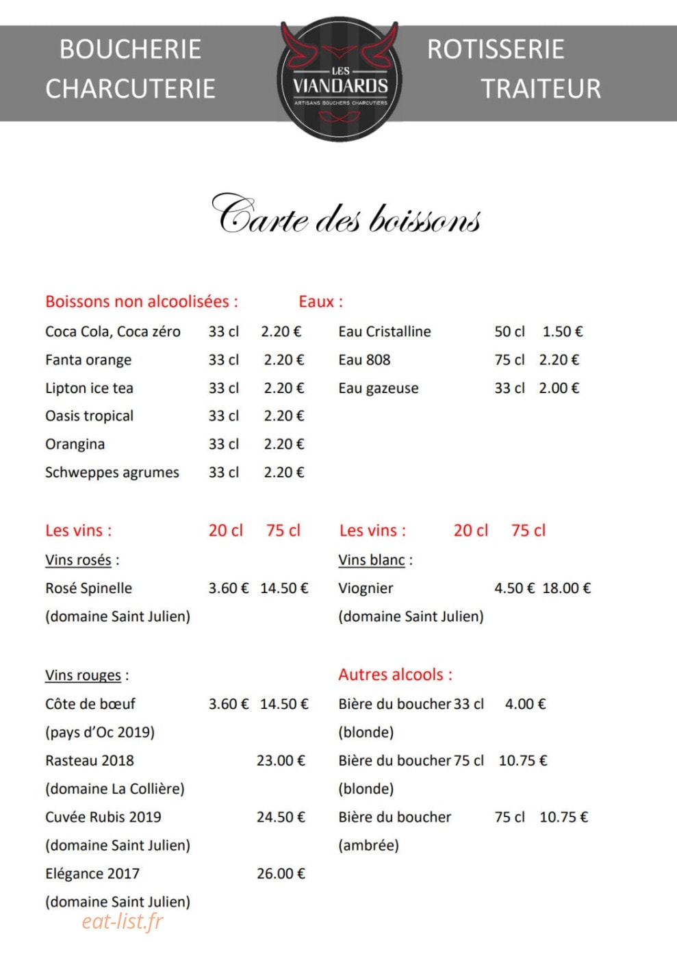 Les viandards — carte page 5