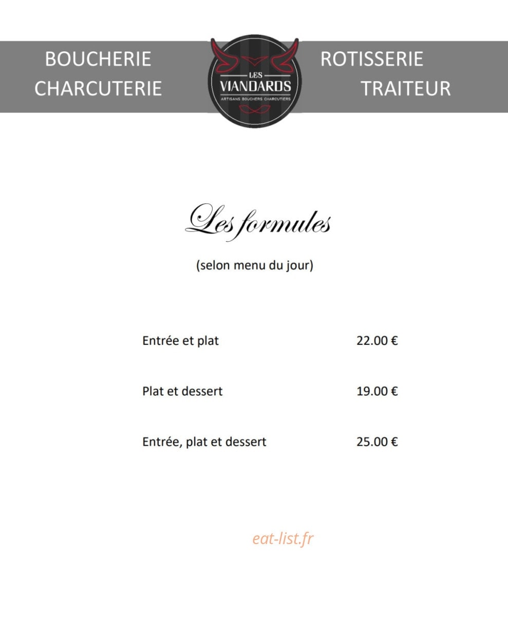 Les viandards — carte page 3