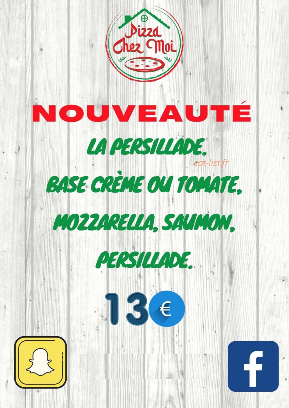 Pizza chez moi — carte page 3