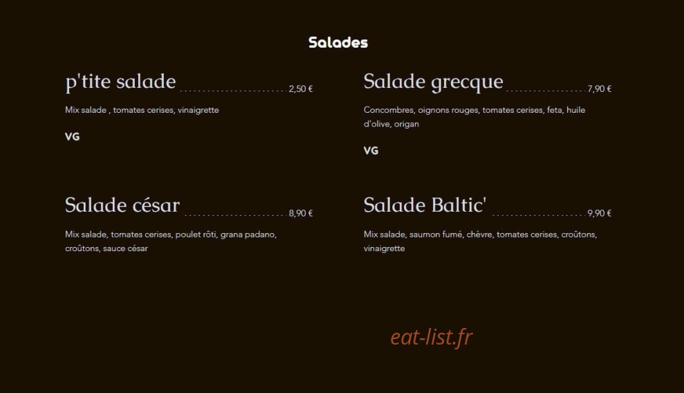 Pizzas du monde — carte page 3