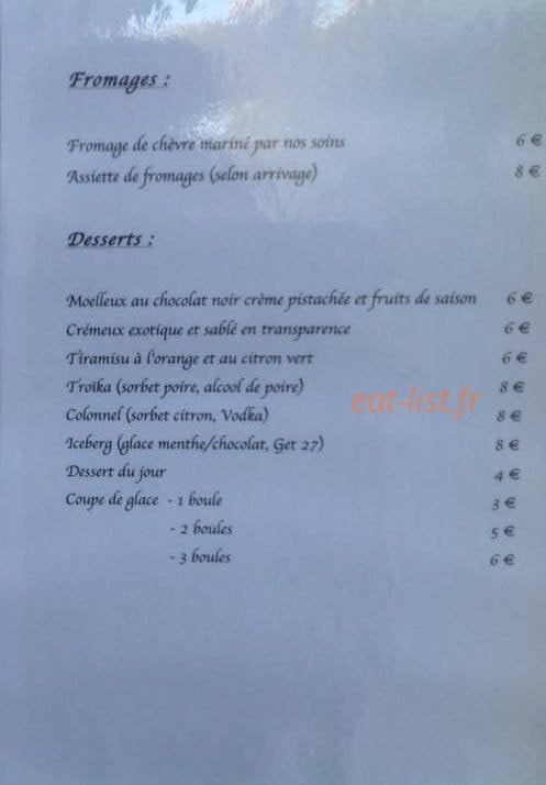 Di Vins Secrets — carte page 2