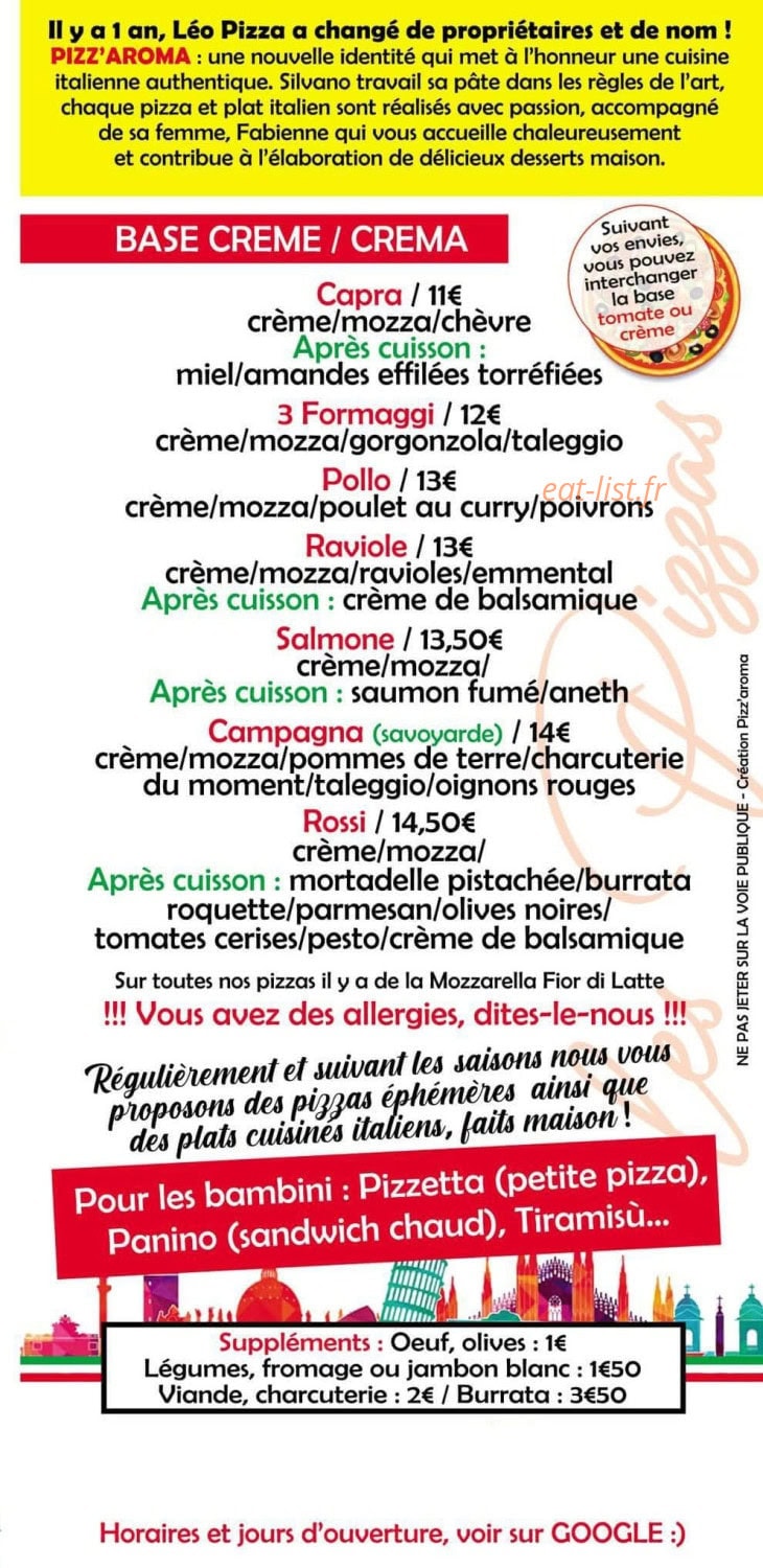 Pizz'aroma — carte page 2
