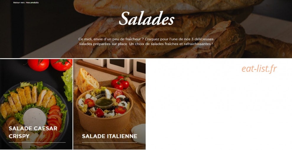 Boulangerie Marie Blachère — carte page 15