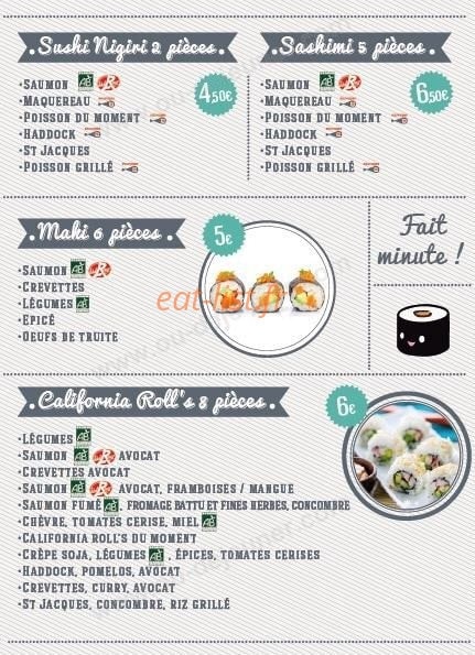 Côté Gare Sushi — carte page 2