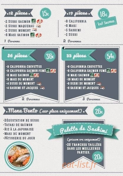 Côté Gare Sushi — carte page 3