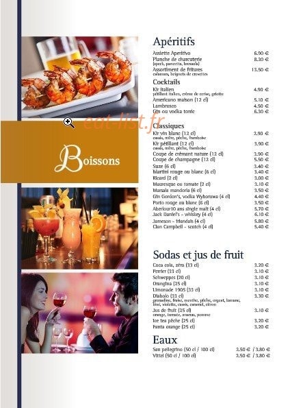 Côté Gare Sushi — carte page 1