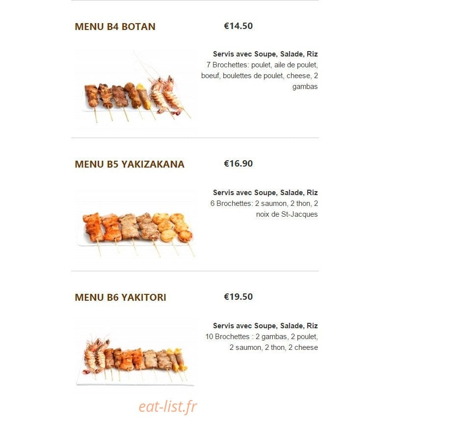 Garden Sushi — carte page 7