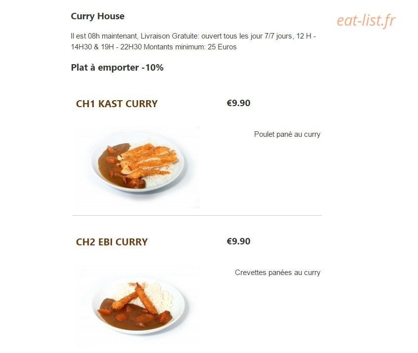 Garden Sushi — carte page 2